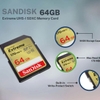 Thẻ nhớ Máy Ảnh SDXC SanDisk Extreme 64GB V30 UHS-I U3 4K đọc 170MB/s ghi 80MB/s (Vàng)