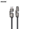 Cáp sạc đa năng 2in2 Wekome WDC-50 Công suất 240W – Sạc Nhanh, Tiện Lợi, Bền Bỉ
