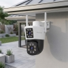 Camera IP wifi ONVIF ngoài trời Vstarcam C662DR phân giải fullHD 1080p thiết kế 2 màn hình có cổng LAN
