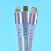 Cáp sạc nhanh dây rút 3 đầu Remax RC-C029 3in1 TypeC / Lightning / MicroUSB kéo dài 1.2m - 66W chuyên Huawei (màu random)