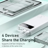 [SALE SỐ LƯỢNG CÓ HẠN] Pin dự phòng Remax RPP-112 dung lượng 30000mAh tích hợp 4 cổng USB ra và 3 cổng sạc vào (trắng)