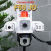Camera ngoài trời IP wifi Yoosee F50 PTZ 4 mắt 3 màn hình phân giải 1920P x 3240 FullHD+ 2 Râu - led trợ sáng led hồng ngoại (4 phân loại)