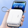 Pin dự phòng kiêm cốc sạc hỗ trợ iphone 15 Remax RPP-553 LCD 20000mAh tích hợp 2 cáp sạc - hỗ trợ PD 27W và QC 22.5W (3 màu)