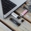 Ổ cứng di động SSD 2 đầu USB và typeC 128GB Transcend ESD310 đọc 1050MB/s ghi 990MB/s - PSD phân phối