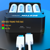 Bộ Box sạc nhanh kèm 4 pin AA 1.5V Li-ion Beston M7031 2200mWh / 1460mAh, Đèn báo thông minh