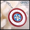 Móc khóa inox Avengers siêu nhân Captain America - có thể xoay 360 độ (Nhiều màu)