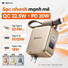 [CÓ 3C / CCC] Pin Dự Phòng kiêm bộ sạc Remax FP-90 10000mAh mini Cổng TypeC 20W, Cáp TypeC 22.5W, Chân cắm 220V
