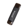 Ổ cứng di động SSD 2 đầu USB và typeC 128GB Transcend ESD310 đọc 1050MB/s ghi 990MB/s - PSD phân phối