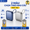 [CÓ 3C / CCC] Pin Dự Phòng Remax AS-181-35 10000mAh Cổng & Cáp TypeC 35W, cáp L-ning 20W, USB 22.5W