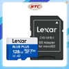 Thẻ nhớ MicroSDXC Lexar Blue Plus 128GB chuẩn A2 V30 U3 4K 170MB/s with Adapter (Xanh)