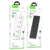 Ổ cắm điện thông minh Hoco AC13 / AC13A 3 cổng USB, 1 cổng typeC, 5 Socket, công suất 2500W (màu Random)