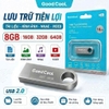 USB 2.0 mini siêu nhỏ GOOD COOL U2T 16GB tốc độ đọc 20MB/s ghi 10MB/s - vỏ kim loại (bạc)