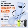 [CHỨNG NHẬN 3C / CCC] Pin Dự Phòng sạc nhanh 40W Remax FP-123 10000mAh Cổng & Cáp TypeC PD 40W / Input 30W