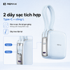 [CÓ 3C / CCC] Pin Dự Phòng Remax FP-60 10000mAh siêu nhỏ Cổng TypeC 20W, Cáp TypeC 22.5W, Lightning 12W