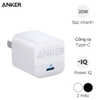 Cốc sạc ANKER 313 A2639 GEN 2 30W 1 cổng USB-C PiQ 3.0 tích hợp PD / PPS