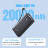(Có 3C) Pin Dự Phòng ANKER Zolo A110E 20000mAh / A110D 10000mAh Cáp TypeC, Cổng TypeC và USB-A PD 22.5W (Đen)