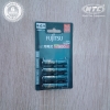 Vỉ 4 pin sạc AAA Fujitsu 900mAh made in JAPAN - nội địa Nhật Bản (đen)