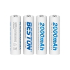 Pin sạc 1.2V Ni-Mh Beston AA 2000mah / 3000mAh / 3300mAh, AAA 1100mah / 1300mAh, Box sạc C8001 / C8002 / C8003