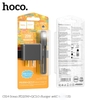 Bộ sạc Hoco CS14 chân dẹp, Type-C PD 20W kèm cáp TypeC to TypeC hoặc TypeC to Lightning (Đen)