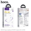 Bộ sạc nhanh Hoco DMC10 TypeC PD/QC 30W, PPS 33W, Có đèn báo sạc, kèm cáp C to C / C to Lightning (Trắng)