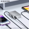 Pin dự phòng mini Borofone BJ72 10000mAh Cell pin Li-on 21700, TypeC PD 20W và QC3.0 22.5W (Xám)