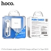 Bộ sạc 2 cổng Hoco C76 Pro USB QC 3.0 và PD 30W kèm cáp C to C / C to IP (Trắng) Nhất Tín Computer