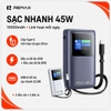 [CHỨNG NHẬN 3C / CCC] Pin dự phòng lõi Li-ion Remax JP368 10000mAh Cổng & Cáp TypeC Output 45W, Input 30W, USB 22.5W - LCD báo dòng sạc