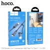 Cáp sạc và truyền dữ liệu 2in1 Hoco U134 TypeC ra TypeC 60W hoặc TypeC ra Lightning 27W dài 1.2M