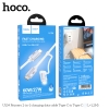 Cáp sạc và truyền dữ liệu 2in1 Hoco U134 TypeC ra TypeC 60W hoặc TypeC ra Lightning 27W dài 1.2M
