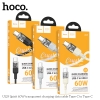 Cáp sạc nhanh Hoco U129 C to C 60W / C to LN 27W / USB-A to C 3A / USB-A to LN 2.4A, dài 1.2M (màu Random)