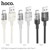 Cáp sạc nhanh Hoco U129 C to C 60W / C to LN 27W / USB-A to C 3A / USB-A to LN 2.4A, dài 1.2M (màu Random)