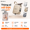 [CÓ 3C / CCC] Pin Dự Phòng kiêm bộ sạc Remax FP-90 10000mAh mini Cổng TypeC 20W, Cáp TypeC 22.5W, Chân cắm 220V