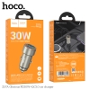 Củ sạc ô tô / cốc sạc xe hơi Hoco Z57A 2 cổng TypeC PD 30W và QC 3.0 18W