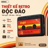 Sạc dự phòng REMAX RPP-B1 10000mah sạc nhanh typeC PD 27W USB QC 22.5W - thiết kế kiểu cassette (cam)