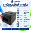 Máy in nhiệt in hóa đơn CENDA POS801 khổ giấy K80 bluetooth & USB cho cửa hàng, quán cafe, nhà hàng, shop thời trang, các app Food