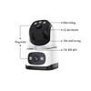 Camera wifi IP trong nhà VSTARCAM CS995DR xem 2 màn hình 6MP FullHD - báo động, đàm thoại, màu ban đêm