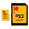 Thẻ nhớ microSDXC Kodak 32GB EKMSDM32GHC10K UHS-I U1 V10 hỗ trợ ghi hình FullHD - kèm adapter SD (vàng)