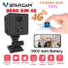 Camera giám sát mini dùng sim 4G Vstarcam CB75 phân giải 1080P 3MP pin 3000mah - cam action lưu hành trình
