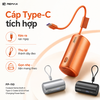 [CHỨNG NHẬN 3C / CCC] Pin Dự Phòng nhỏ gọn Remax FP-110 10000mAh Cổng TypeC PD 20W, Cáp TypeC 22.5W - cáp typec hỗ trợ sạc in out