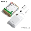 Pin dự phòng Wekome WP-78 80000mAh PD TypeC 20W và QC3.0 22.5W, Màn hình LCD, Đèn pin siêu sáng