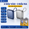 [CÓ 3C / CCC] Pin Dự Phòng Remax AS-181-35 10000mAh Cổng & Cáp TypeC 35W, cáp L-ning 20W, USB 22.5W