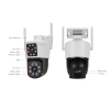 Camera IP wifi ONVIF ngoài trời Vstarcam C662DR phân giải fullHD 1080p thiết kế 2 màn hình có cổng LAN