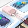 (Có 3C) Pin dự phòng PHANTOM P64 20000mAh / P63 10000mAh TypeC PD 35W & USB-A QC 3.0 22.5W, Kèm 2 Cáp sạc ra