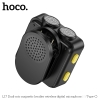 Bộ 2 Microphone Live-Stream không dây Hoco L17 cổng TypeC kèm đầu chuyển sang LN, Dock hiển thị Pin (Đen)