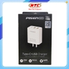 Cốc sạc nhanh 3 cổng Pisen FYD-DQ-06 1 cổng PD TypeC max 30W, 2 cổng USB-A 18W (Trắng)