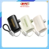 Pin dự phòng mini Wekome WP-113 10000mAh lõi pin 21700, TypeC & Lightning In/Out PD 20W, Kèm cáp sạc 2 đầu