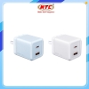 Cốc sạc nhanh 2 cổng REMAX RP-U182 Chân gập, USB-A QC3.0 22.5W, TypeC PD / PPS 70W, Vật liệu GaN