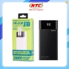 Pin dự phòng Remax RPP-691 20.000mAh, Công Suất 27W, Màn hình LCD, Kèm 2 cáp TypeC & Lightning sạc nhanh