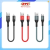 Cáp sạc ngắn và truyền data Hoco X2 Max cổng LN / Type-C / Micro-USB QC3.0, max 3A, dài 25cm