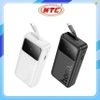 Pin dự phòng Hoco Q41 20000mAh USB-A 22.5W, Cáp rút TypeC và USB-C PD 20W, Màn hình LCD báo pin